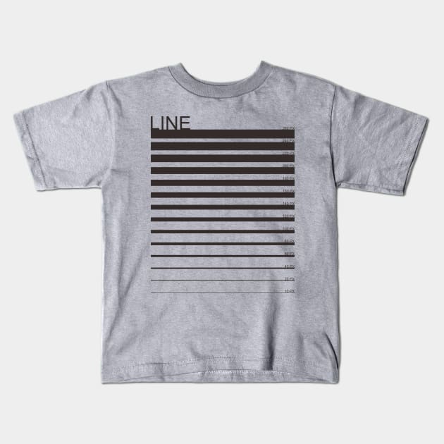 The Line Kids T-Shirt by ganola